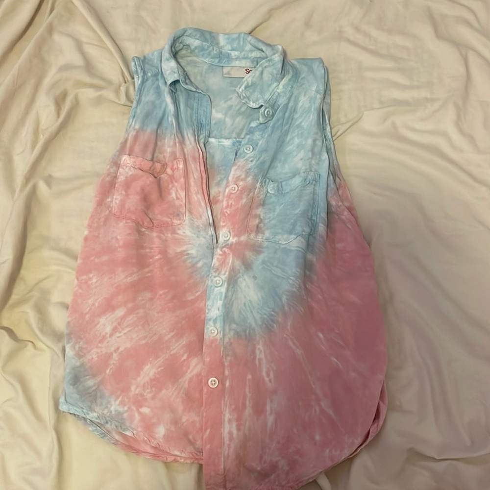 SO Tie Dye Button Up